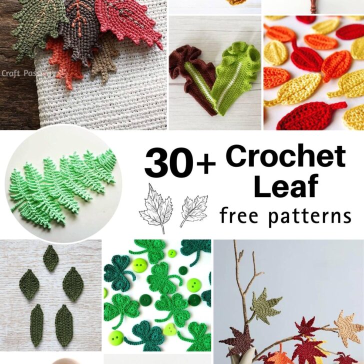 34 Adorable and Free Crochet Leaf Patterns