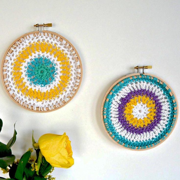 Are you thinking of making mandala crochets for decorative purposes? Then, these mandala designs made with embroidery hoops are just what you&rsquo;re looking for! Not only will it look visually pleasing in your space, but it's also a great way to showcase your finished artwork!&nbsp;
