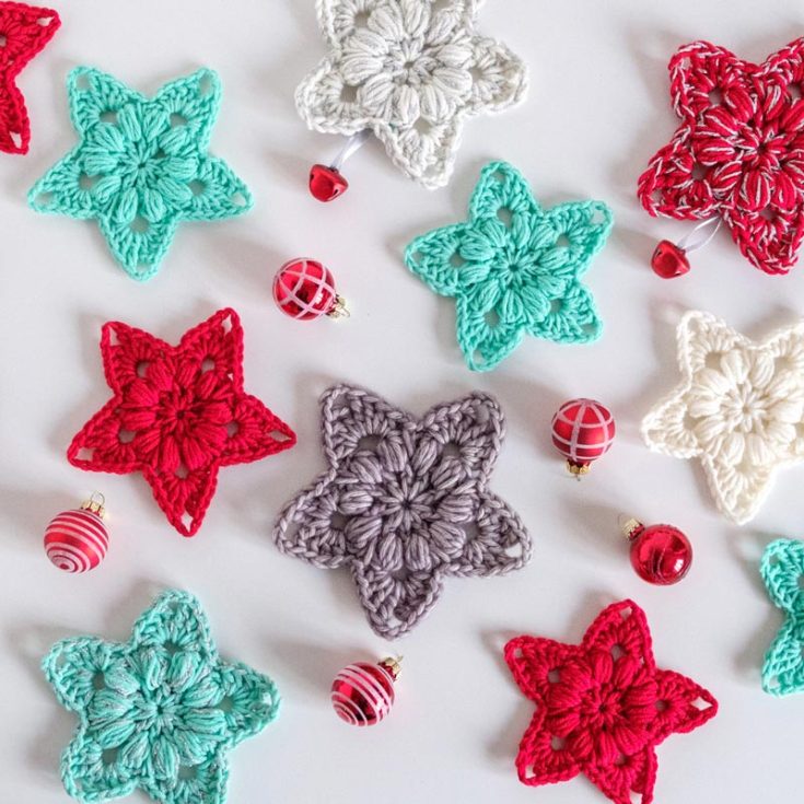 This beautiful crochet star pattern features an elaborate star with an intricate central design for a more elevated look. It comes with a written pattern and a pattern chart for a swifter process.