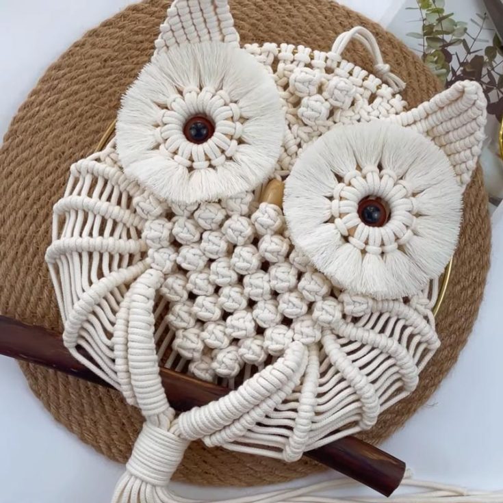 We are calling all macrame wall hanging enthusiasts! This owl macrame design is just what you&rsquo;re looking for to challenge yourself for a new project around the weekend. Simple knot and twist through the cords to bring this charming creature to life. It&rsquo;ll be a hoot to make!