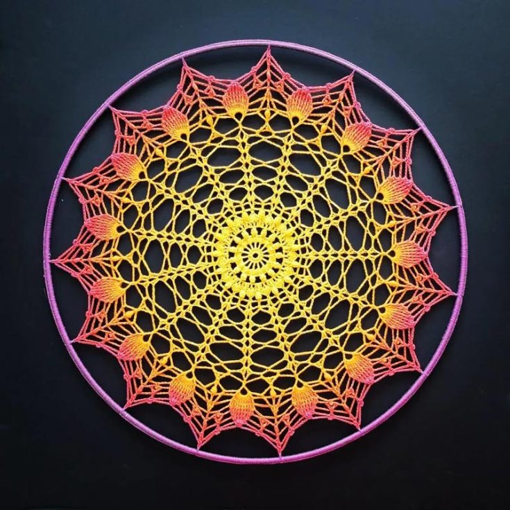 Inspired by the bedazzling rays of a bright summer sun, this is the first part of a three-part YouTube series tutorial on making this mandala pattern. It may be a little complicated for beginners, but with persistence and determination, nothing is impossible!