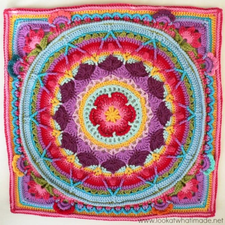This pattern is reminiscent of a pasture of a garden bursting with the colors and life of what is well-tended. This 19&rdquo; in diameter mandala pattern is easy to make and great for beginners.
