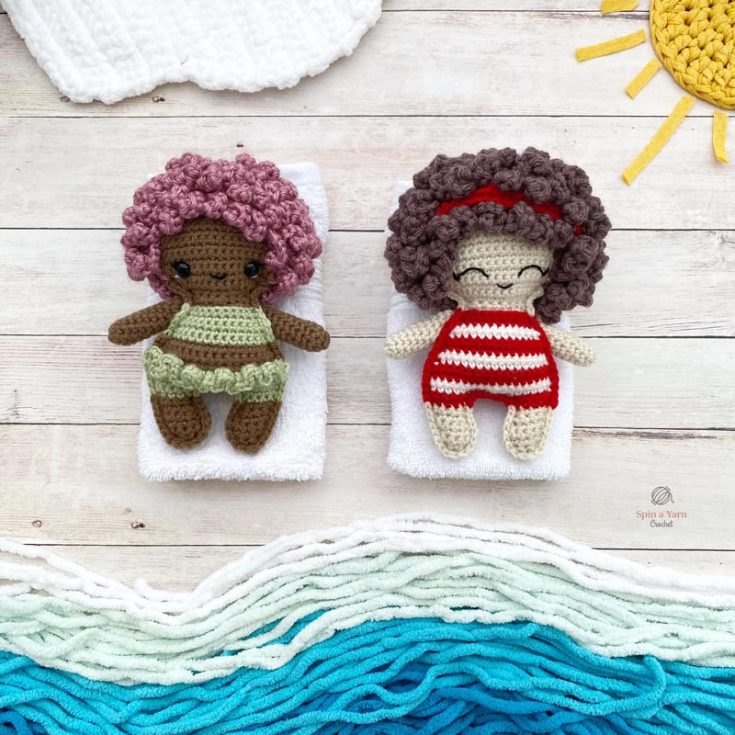 Here&rsquo;s one of our favorite doll patterns on the list. It&rsquo;s compact, approximately 7&rdquo; tall, and easily customizable, too! Though we love the retro vibe of the red and white stripes, feel free to make them modern to fit your aesthetics.&nbsp;