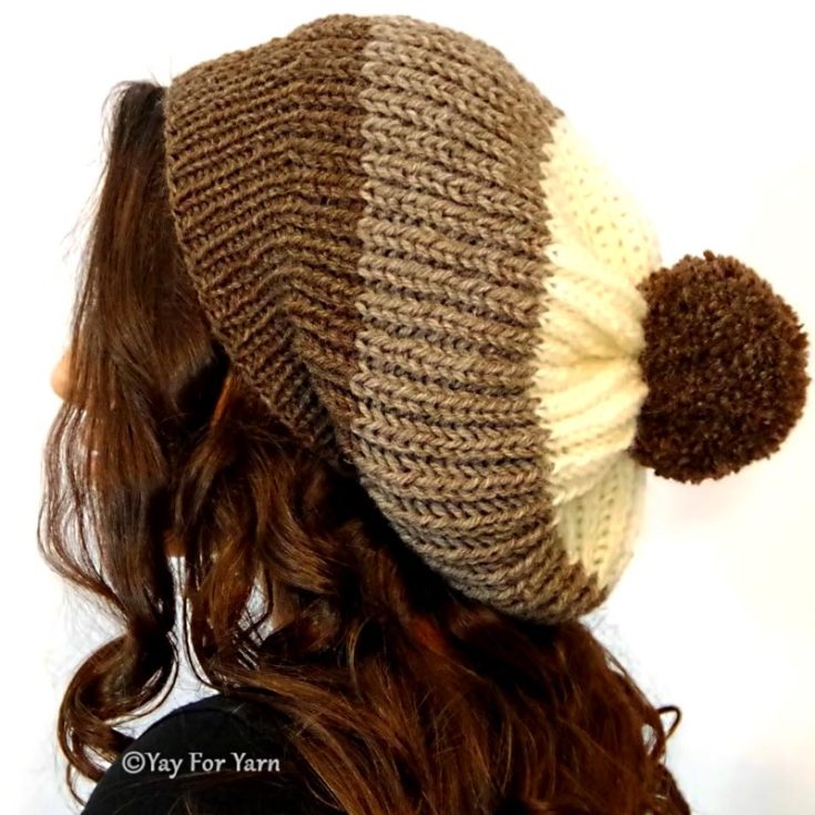 Travel back in time with this slouchy beanie pattern! Remember when they were a hit on Tumblr in 2014? Now, it&rsquo;s time for a new comeback with this knitted pattern. It&rsquo;s warm, squishy, and airy, too! Worked in the round, this pattern is fit for advanced beginners and comes in sizes S, M, and L.