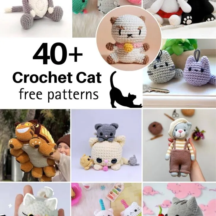 43 Free Amigurumi and Crochet Cat Patterns