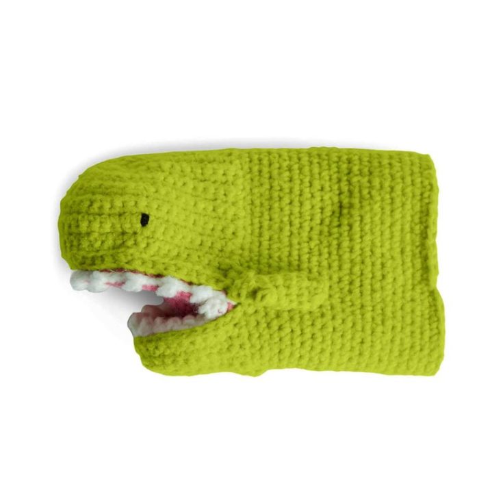 Switch up your playtime routine by introducing this crochet dinosaur puppet into your dino collection! This pattern is worked in primarily single crochet stitches, which is ferociously easy and fun.