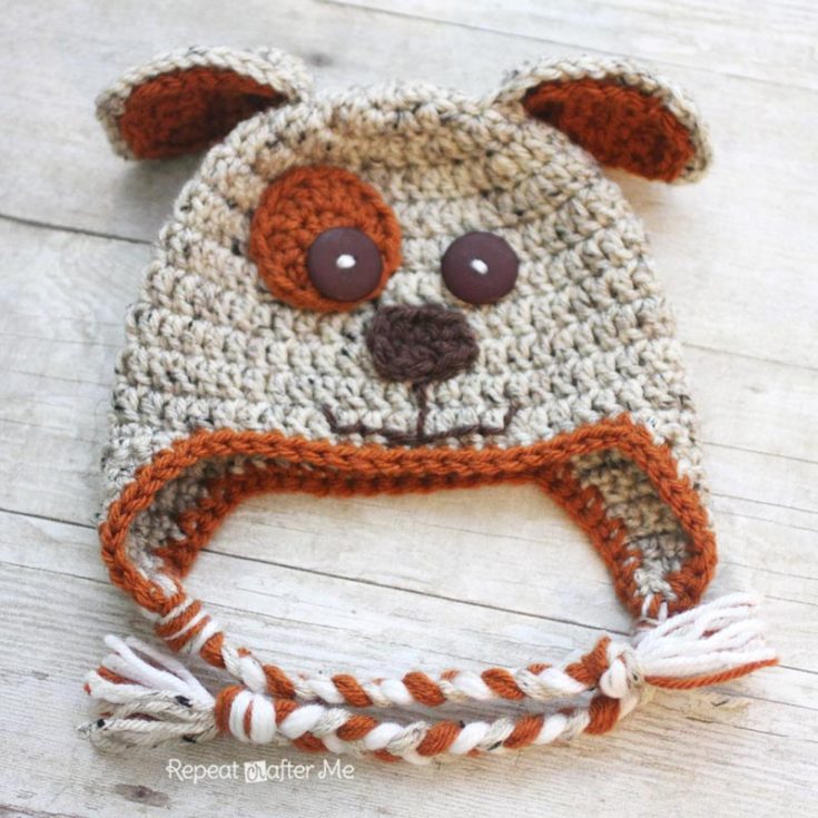 Make this cute dog crochet hat for your tiniest tots! Trust us; they&rsquo;ll adore it as much as we do. The hat has dog ears, a snout, and cheeky braided tails. The best part of this hat is that it comes in various sizes, from newborns, all the way to adults! Try it out now!