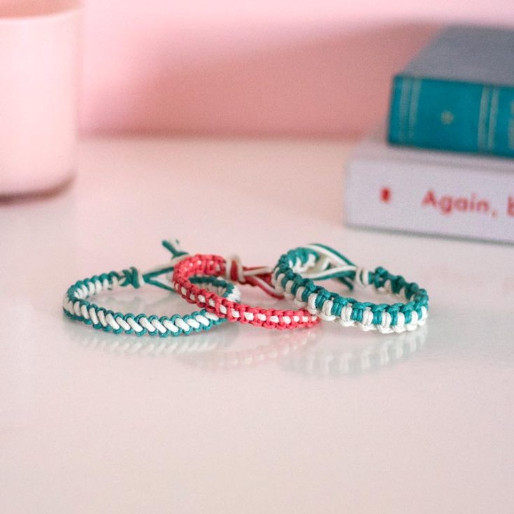 This blog will teach you how to make three different macrame friendship bracelet designs! All you need to get started is to purchase some waxed cotton cords from your local craft store. This blog has an in-depth video tutorial to teach you how to make all three designs in one sitting.