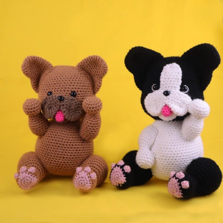 Are you a lover of small dog breeds? Then, you'll fall head over heels for the French Bulldog and Boston Terrier patterns! They are intermediate-level crochet projects.