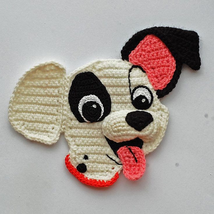 Learn how to crochet this Dalmatian doggie applique with the downloadable PDF. It&rsquo;s super adorable and would be the perfect addition to your kid&rsquo;s decor! For instance, try incorporating this applique into their T-shirts, pants, school bags, and many more. It&rsquo;s an intermediate-level project, and basic skills in crocheting are required. The finished size is 15cm x 12 cm.