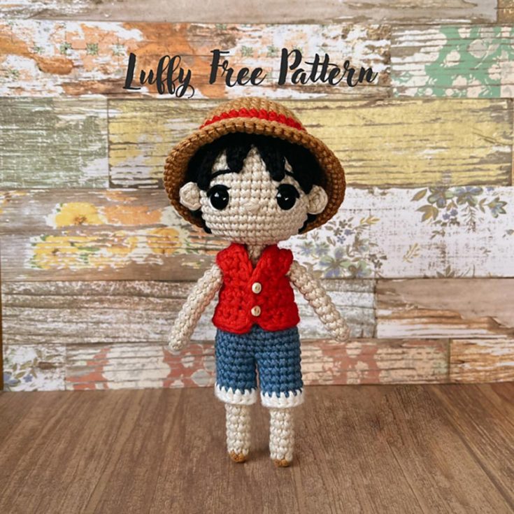 If you are an anime fan, you should recognize this doll as Luffy from the famous One Piece anime. Learn how to make this beloved character by following this written pattern.