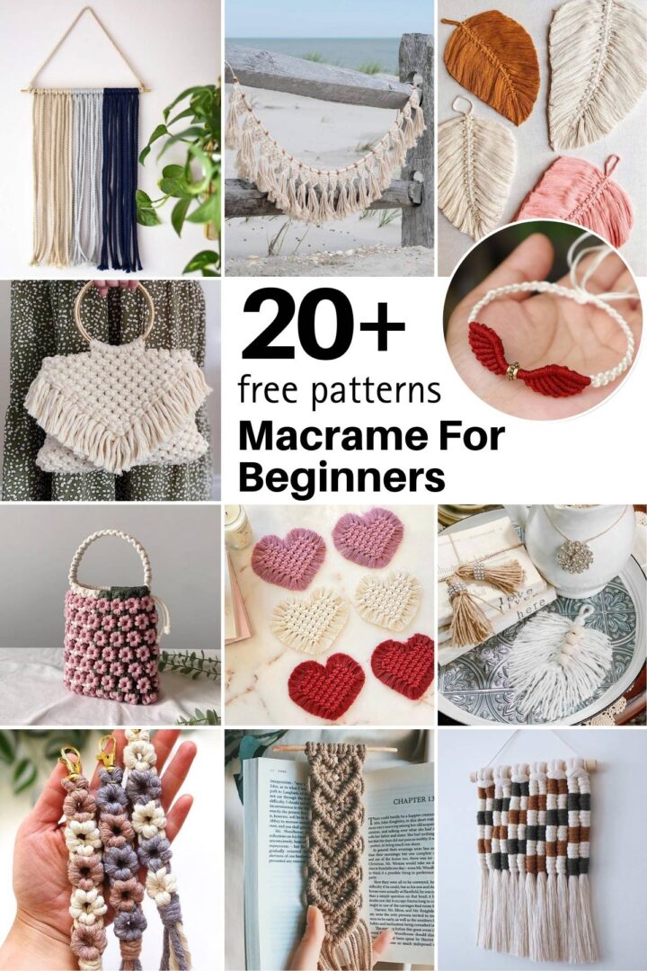 Macramé For Beginners: 25 Easy Projects • Made From Yarn