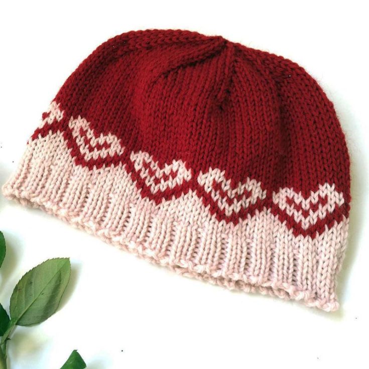 Can&rsquo;t get enough of cute hearts in a knitted hat? Here&rsquo;s another one for size! This Milda hat uses circular and double-pointed needles and worsted yarn weight for a more breathable and airy finish. It comes in 4 different sizes, all available in the PDF, and it fits the head circumference of 16 (18, 20, 22)&rdquo; / 41 (46, 51, 56) cm.