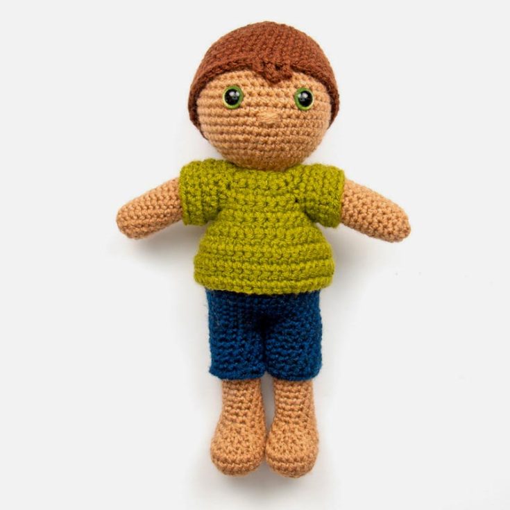 Are you looking for another boy doll to crochet? Playful Pascal is fun and easy to make as he requires only single crochets and single crochet variations, with minimal sewing required.