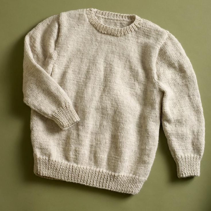 Here&rsquo;s another timeless classic pullover sweater that you can try knitting. This pattern offers written instructions in the downloadable PDF, and it&rsquo;s a project ideal for beginners and experienced knitters alike. It&rsquo;s a simple yet elegant design features clean lines and a relaxed fit, knitted with the Lion Brand Wool-Ease yarn. Since it&rsquo;s a unisex design, it&rsquo;s perfect for women and men to wear on those cold, chilly nights.