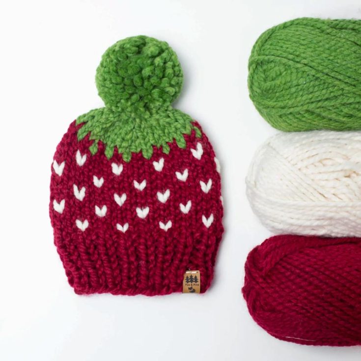 Try knitting this lovely strawberry beanie design that&rsquo;s as sweet as the fruit. The written instructions will guide you to achieve this bold statement piece that is both striking and adorable. Whether you are crafting it for little ones or yourself, this knitted hat will fit newborn babies from 0 to 12 years and adults.