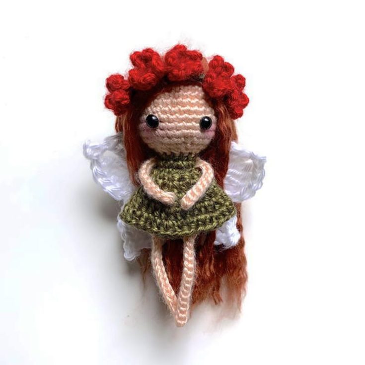 Do you know someone who enjoys folklore and fairy aesthetics? Then, crochet them this simple and quick woodland fairy design. She resides deep in the woods and has beautiful, magical butterfly wings. Since she is small, she makes up for 6&rdquo; in height.