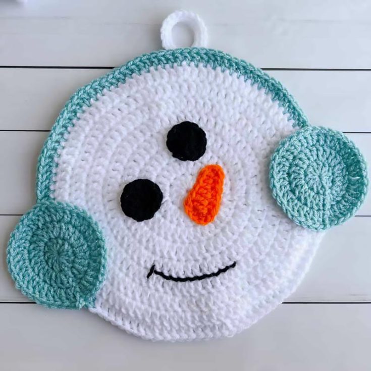 Though Christmas is still a few months away, you can save this design for when the time arrives! It's a fantastic Christmas decor for your kitchen, and this adorable Snowman Potholder is worked in the round with easy crochet stitches. It's an ideal project for beginners; the finished size is 10" in diameter.