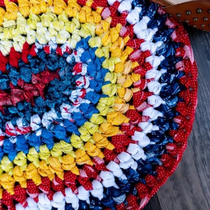 Rag rugs may not be the most trendy, but they give that vintage rug look that most older Asian households have. It's an economical and environmentally friendly way to crochet a rug, too.