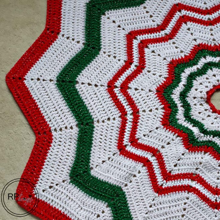 This blog leads you to a Christmas tree skirt crochet pattern that you can make in alternate colors or a solid monochrome color to match your home's decor and, ultimately, your tree!