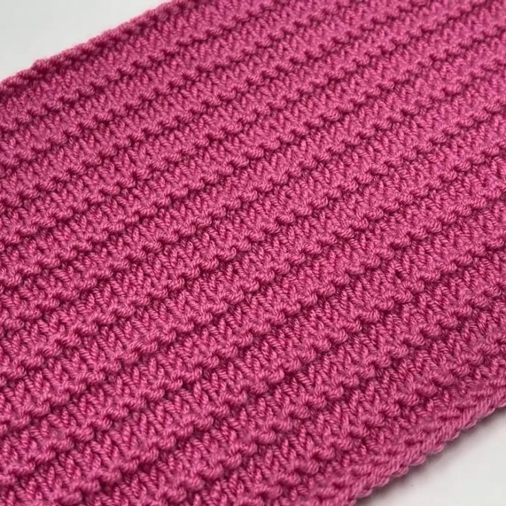 Purl Ridge Stitches uses a raised row or purl bumps to create horizontal textures of the fabric. This 4-row repeat pattern is easy to construct, and it&rsquo;s an excellent way for beginners to practice tension by alternating the rows of knit and purl stitches.