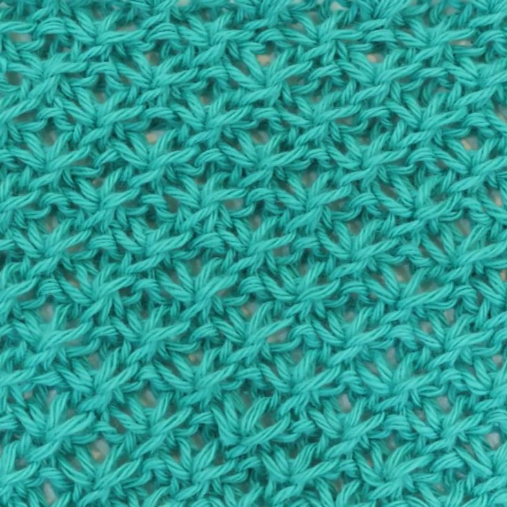 This 4-row repeat pattern creates a beautiful lace stitch. It&rsquo;s a textured pattern that is worked over a multiple of two and is not reversible. It&rsquo;s excellent for beginners to learn, and the fabric is solid and durable.