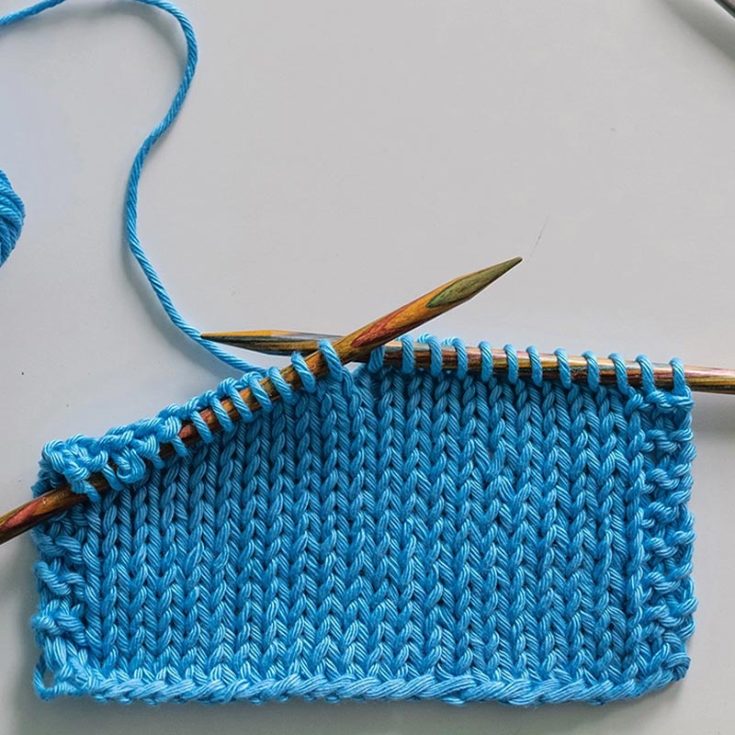 The Stockinette Stitch, also known as the &ldquo;stocking stitch,&rdquo; is another popular, easy, and common stitch. It&rsquo;s a 2-row repeat and produces a gorgeous, flexible texture for your projects. It&rsquo;s also made by stitching alternating rows of knit and purls, which results in a smooth &ldquo;V&rdquo; pattern.&nbsp;