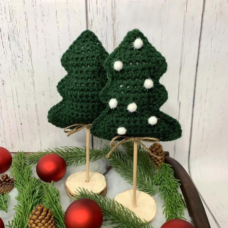 Learn how to make your own stuffed rustic tree decor! They're dainty little items that will elevate your current decor aesthetic. The trees are 5.75" in size, and their final measurements are approximately 11".