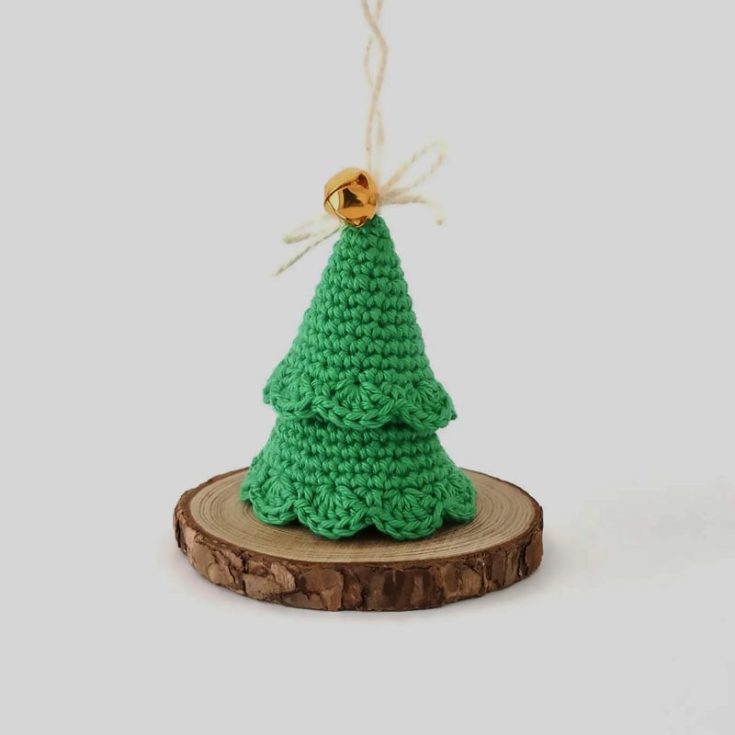 This is a pretty little, no-sew, easy tree ornament that can be made to stand on its own as a home decoration. It comes in two layers, which you can also go wild by mixing and matching different color layers together.