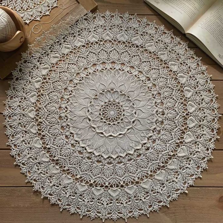 Learn to make this stunning and breathtaking crochet doily. It's a masterpiece that will be the centerpiece of your table, and you can purchase the in-depth pattern for a reasonable price.