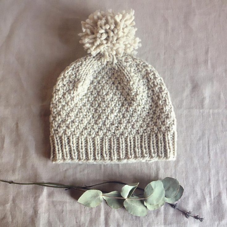 Finally, in the list of patterns, there is this gorgeous beanie design that is perfect for beginners to try. It&rsquo;s made with aran weight yarn and knitted from the bottom up in the round. Various sizes are available, measuring approximately 14.5&rdquo; in circumference x 6.7&rdquo; in length.