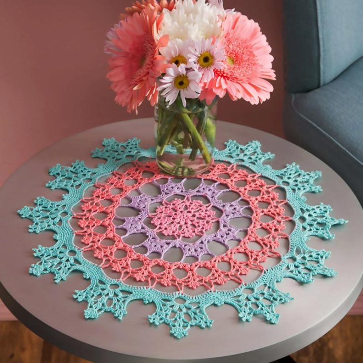 For experienced crocheters, enjoy this refreshingly modern take on doilies. Make it in colorful pastel shades, or use a cohesive, monotonous color to make your project stand out and be the eye-catcher in any room.
