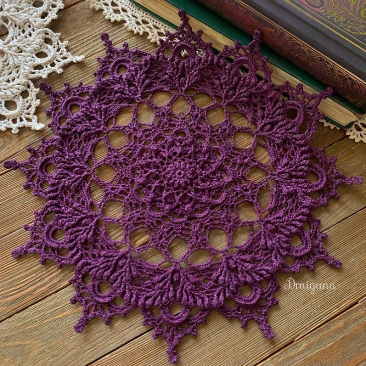 Impress your family and friends with this beautiful piece on Etsy. It's an advanced-level crochet doily and an inexpensive design you must get your hands on.