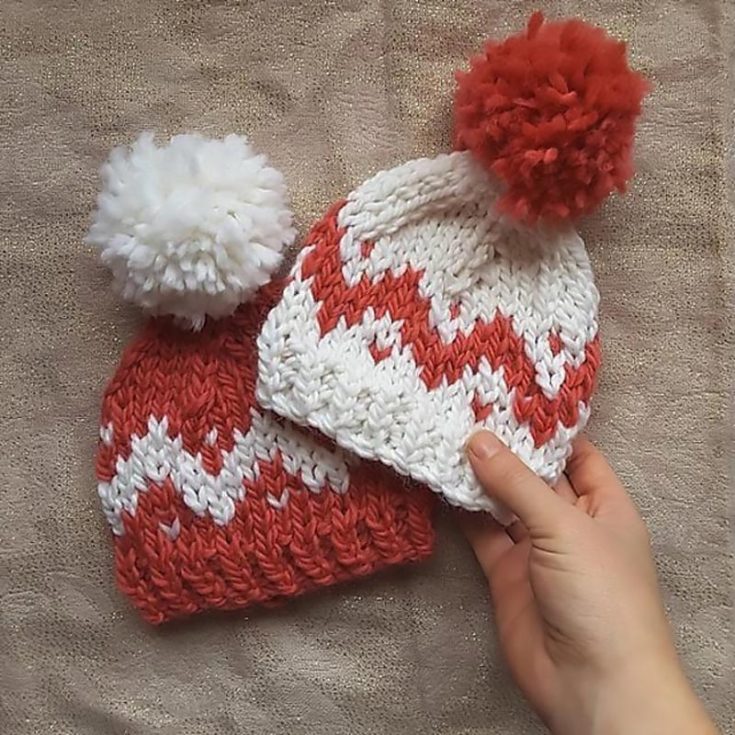 If you&rsquo;re on the lookout for a pair of beanies for yourself and your partner, then this has to be on your to-knit list! The Opposites Attract beanies are worked in the round and feature lovely ribbed borders. It&rsquo;s a great pattern for beginner fair isle knitters and an overall intermediate-level project.&nbsp;