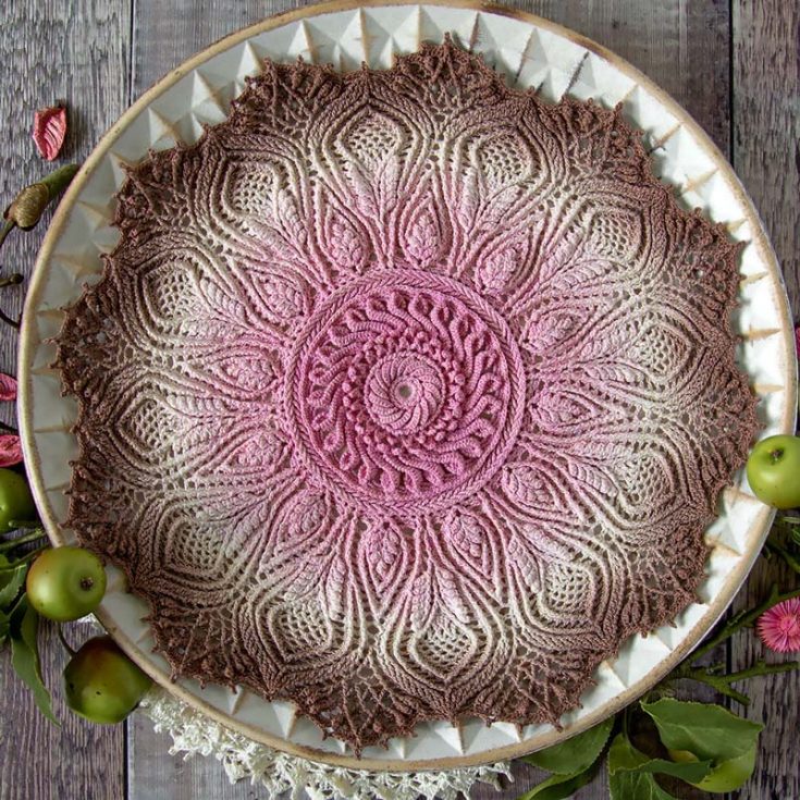 Finally, take a look at this highly detailed and super intricate crochet doily. Isn't she a beaut? It's reasonably priced and a pattern fit for advanced crocheters. Give it a try!