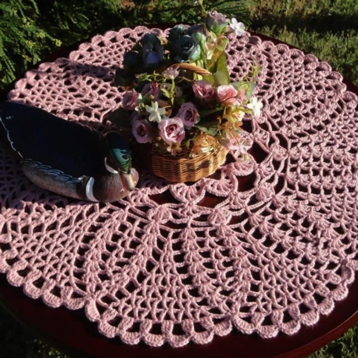 Now, let's get on with the purchasable doily patterns! Starting off is this gorgeous and detailed vintage-inspired crochet pattern that takes your breath away. It's an affordable crochet doily pattern and would look splendid as a table mat.