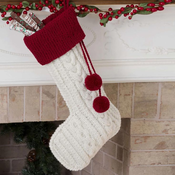Check out this classic stocking design, which is an intermediate-level project. It&rsquo;s Santa-approved, and it&rsquo;s super elegant for a modern-looking pattern. It&rsquo;s also easy to customize, and the size is adjustable.