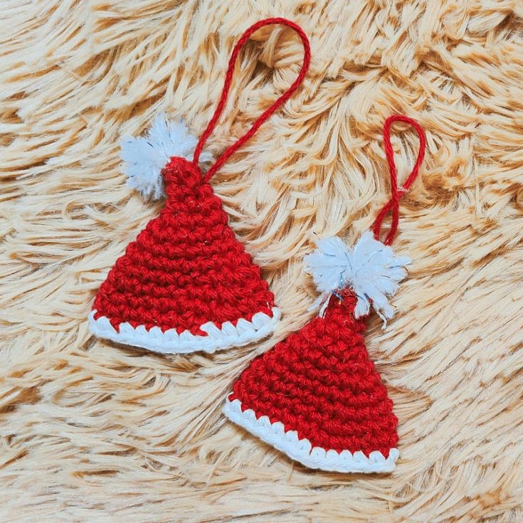 No one can not look at Santa&rsquo;s hat and not think of Christmas! Hence, you can see why these little hat ornaments would be great, joyful additions to your ornament collection.