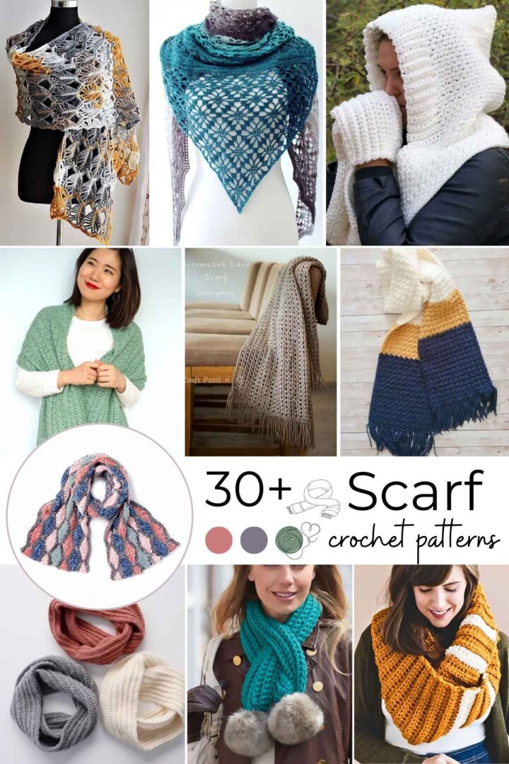 35 Free Patterns For Crochet Scarf • Made From Yarn