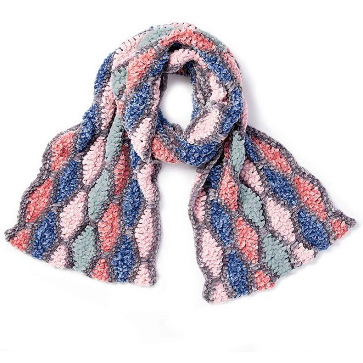 Image for Easy Diamond Wave Scarf