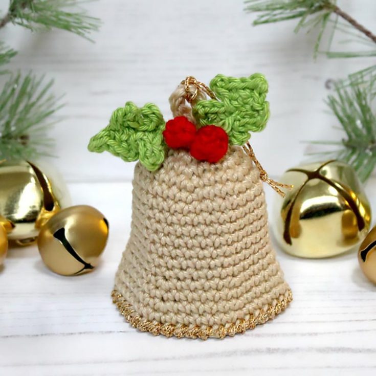 Written in UK crochet terms, this Christmas bell tree ornament crochet pattern is a joy to make! The best part? It rings! It&rsquo;s literally the perfect finishing touch for your tree.
