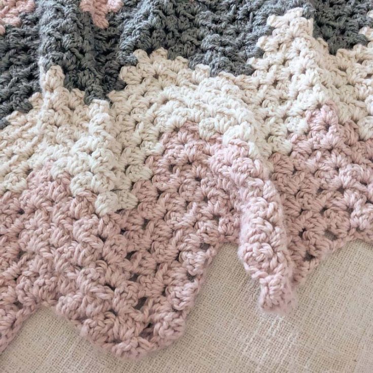 Keep yourself warm and cozy as the temperatures drop with this chevron super-bulky pattern. It's simple and would make a fun addition to your blanket collection!