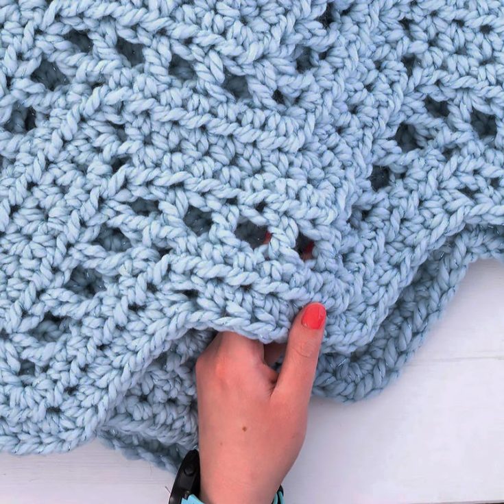This gorgeous ripple blanket combines simple increases and decreases, creating a soothing, repetitive pattern that&rsquo;s easy to master! The free pattern makes a cozy &ldquo;lapghan&rdquo; size, measuring approximately 40 x 52 inches&mdash;perfect for snuggling up!