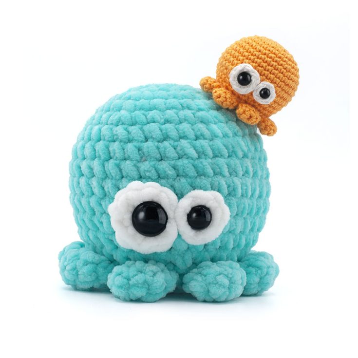 Crochet this silly little octopus with ease using a no-sew, beginner-friendly pattern. It&rsquo;s quick to make, perfect for bulk crafting, and great for gift-giving!