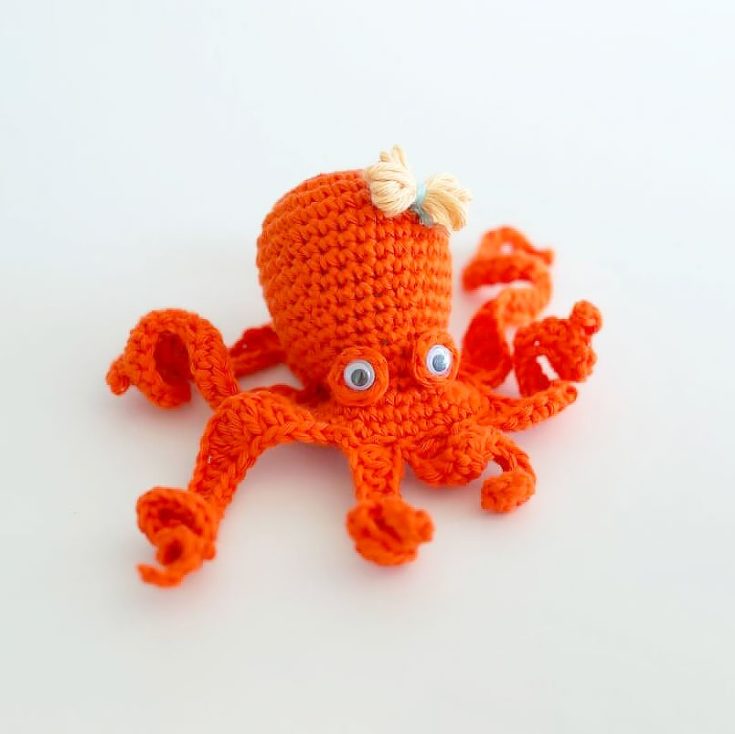 This easy and adorable pattern includes both a video and written tutorial, worked in continuous rounds using single, double, and half double crochets.
