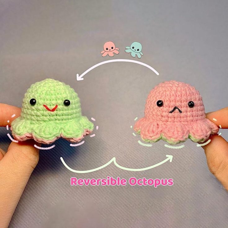 Meet the reversible octopus&mdash;cute, squishy, and full of personality! Flip it to match your mood&mdash;happy on one side, grumpy on the other. It&rsquo;s the ultimate mood plushie! This octopus took every little kid's heart by storm.