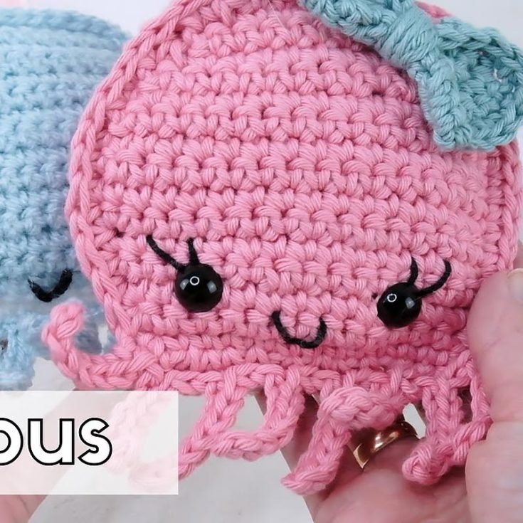 Bring this ragdoll-style octopus to life by crocheting two identical pieces that transform into squishy magic! Add fluttery lashes and a cute bow to make it perfect for hugs, gifts, or brightening your day!