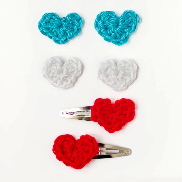 If you're looking for an irresistibly tiny heart&mdash;less than an inch big!&mdash;this pattern is perfect for you. Love the idea of turning it into hair accessories! You could also make it into earrings, charms for jewelry.